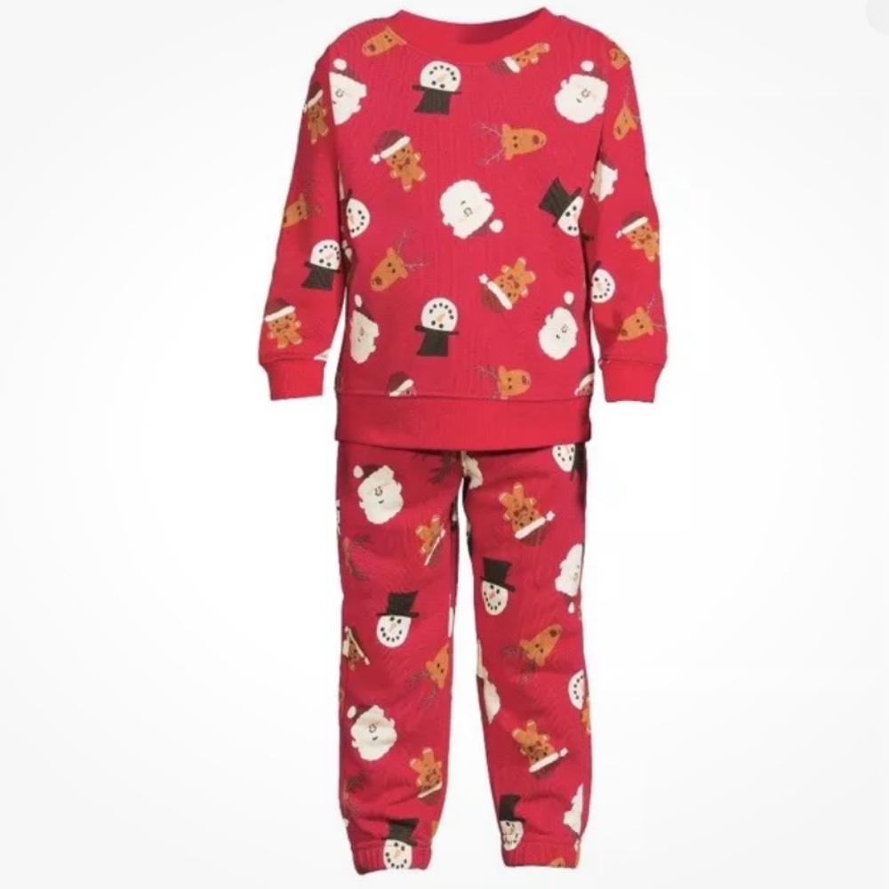 Holiday Time Toddler Sweatshirt and JoggerRed Pant Set Size 5T NEW